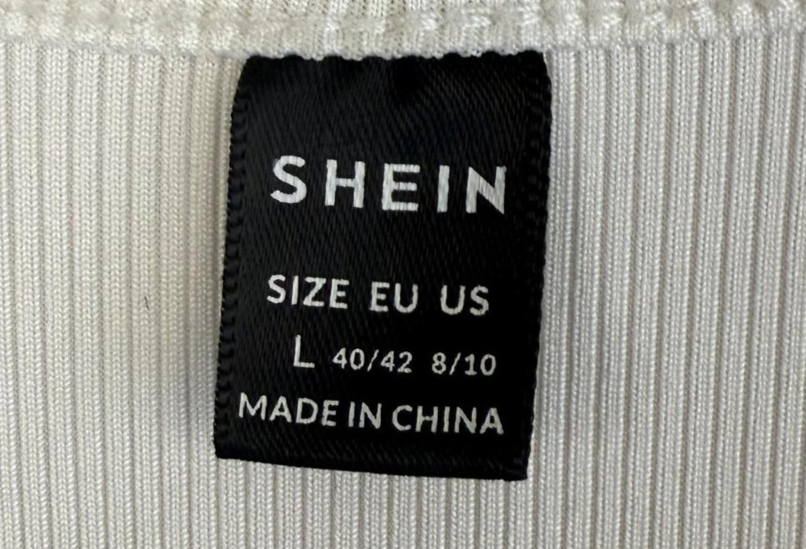 SHEIN Womens Dress Sz Large (runs small) White with Floral with Belt