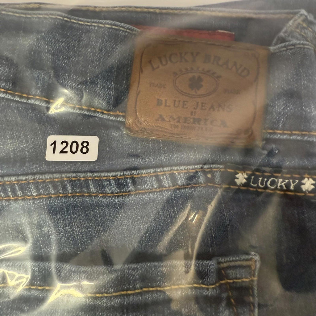 Lucky Brand Jeans Womens Sz 8/29 Sofia Skinny Whiskered Dark Wash Stretch