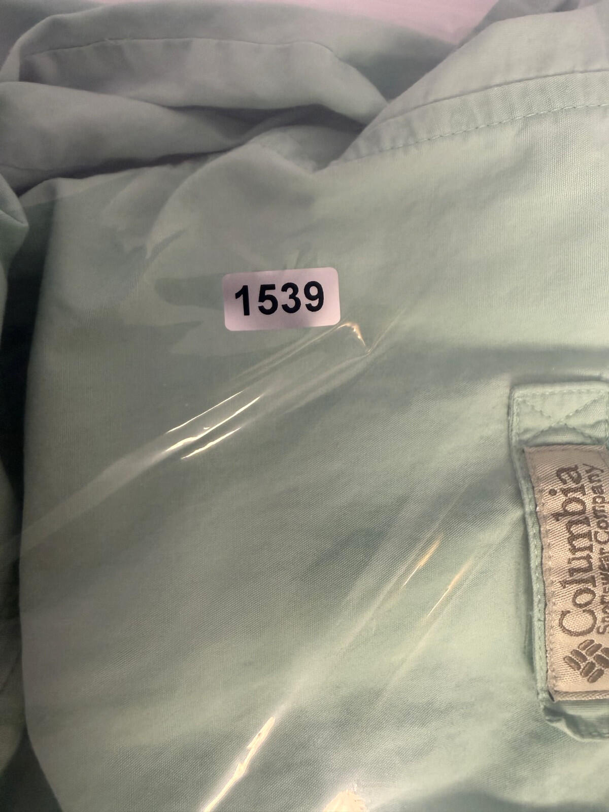 Columbia PFG 2XL XXL Solid Short Sleeve Button-Down Shirt Green Fishing Pockets