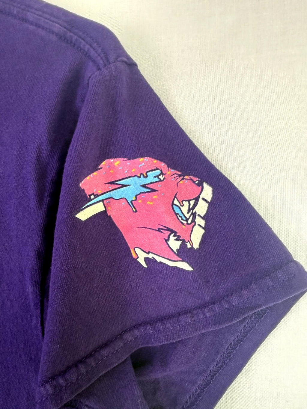 Mr Beast Graphic Tee Shirt Girls Sz Small Limited Edition Purple You Tube