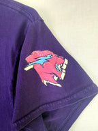 Mr Beast Graphic Tee Shirt Girls Sz Small Limited Edition Purple You Tube