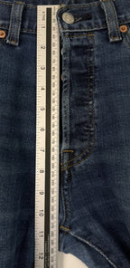 Levis 501 Jeans Mens 31x30 Blue Denim Button Fly Straight Leg Stretch Casual