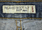 Levis 550 Relaxed Bootcut Womens Jeans Size 16M Blue Denim Stretch Mid Rise