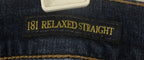 Lucky Brand 181 Relaxed Straight Jeans Mens 46x30 Dark Wash Big & Tall Denim