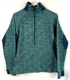 Columbia Sweater Womens Sz Large Green Half Zip Comfort Outdoors Ladies
