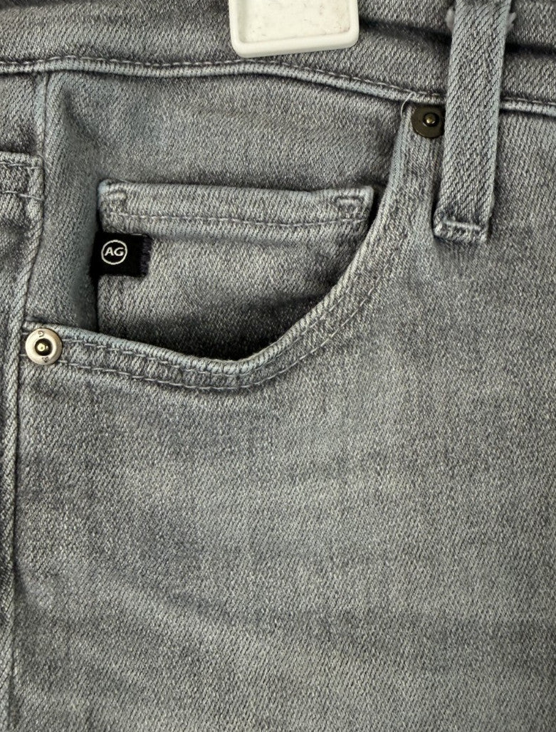 AG Adriano Goldschmied Women's Light Gray Prima Cigarette Leg Jeans Size 28