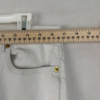 MICHAEL KORS Womens White Izzy Skinny Jeans - Size  Golden Logo