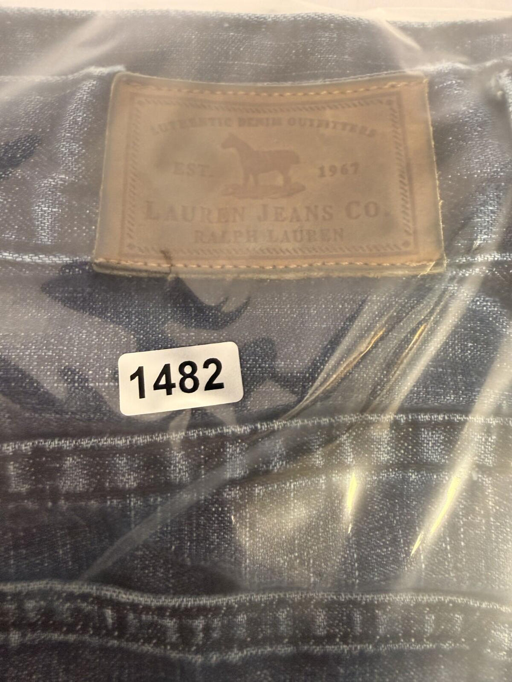 Lauren Ralph Lauren Jeans Women Size 12P Petite Blue Classic Straight Whiskers