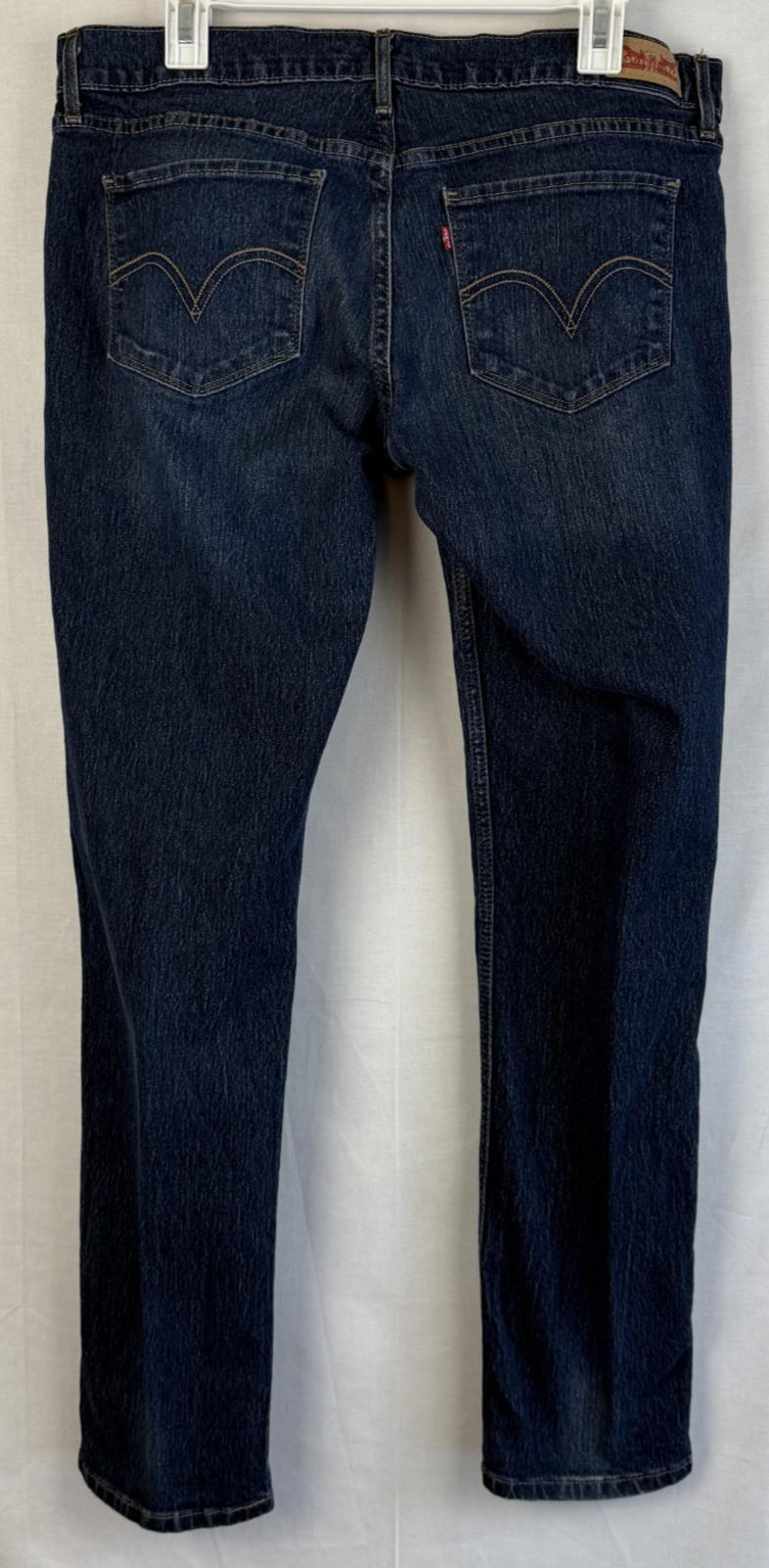 Levi's 524 Skinny Jeans Womens Size 13 Dark Wash Stretch Whiskered