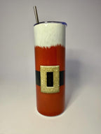 20 oz Santa Stainless Steel Tumbler with Lid, Straw