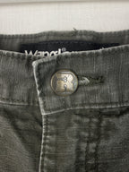 Wrangler Pants Mens 38x30 Grey Carpenter Canvas Utility Workwear Cotton Casual