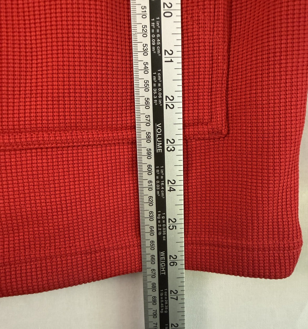 Spyder Hoodie Mens Sz S Red Black 1/4 Zip Pullover Fleece Spider Logo