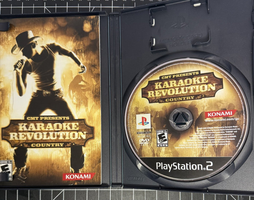 PlayStation 2 PS2 CMT Presents Karaoke Revolution County Complete CIB