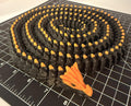 3D Printed LONG Dragon/Snake - PLA - Black and Orange - 5 Feet 4 Inches