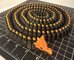 3D Printed LONG Dragon/Snake - PLA - Black and Orange - 5 Feet 4 Inches