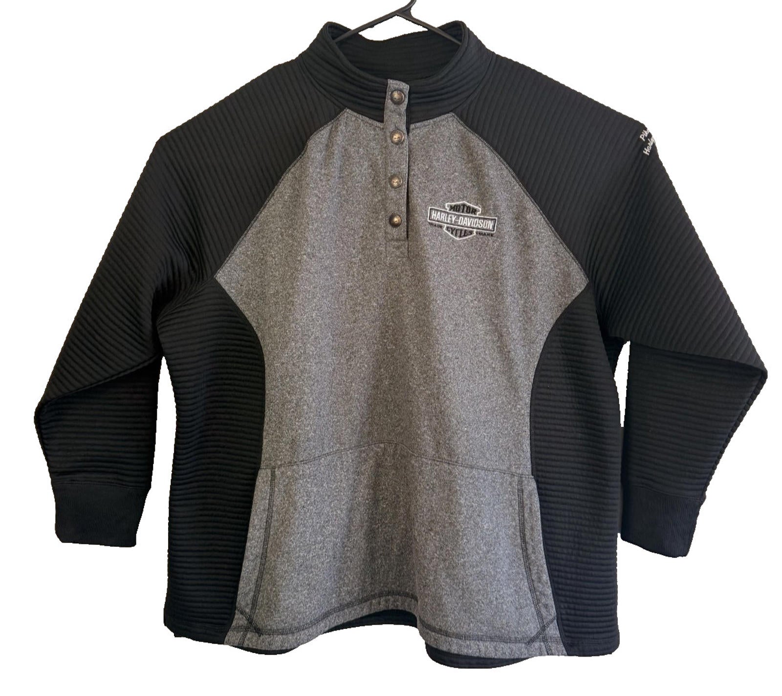 Harley Davidson Womens Sz XL Pull Over Polyester Ribbed Pike's Peak