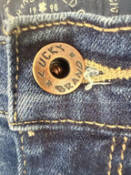 Lucky Brand Charlie Skinny Ankle Jeans Womens Size 4 Medium Wash Stretch