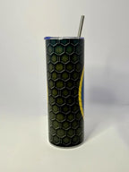 20 oz Navy Seabee Stainless Steel Tumbler with Lid, Straw