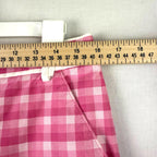 Puma Sport lifestyle Pink/white Plaid Womens Bremuda Shorts Size 8