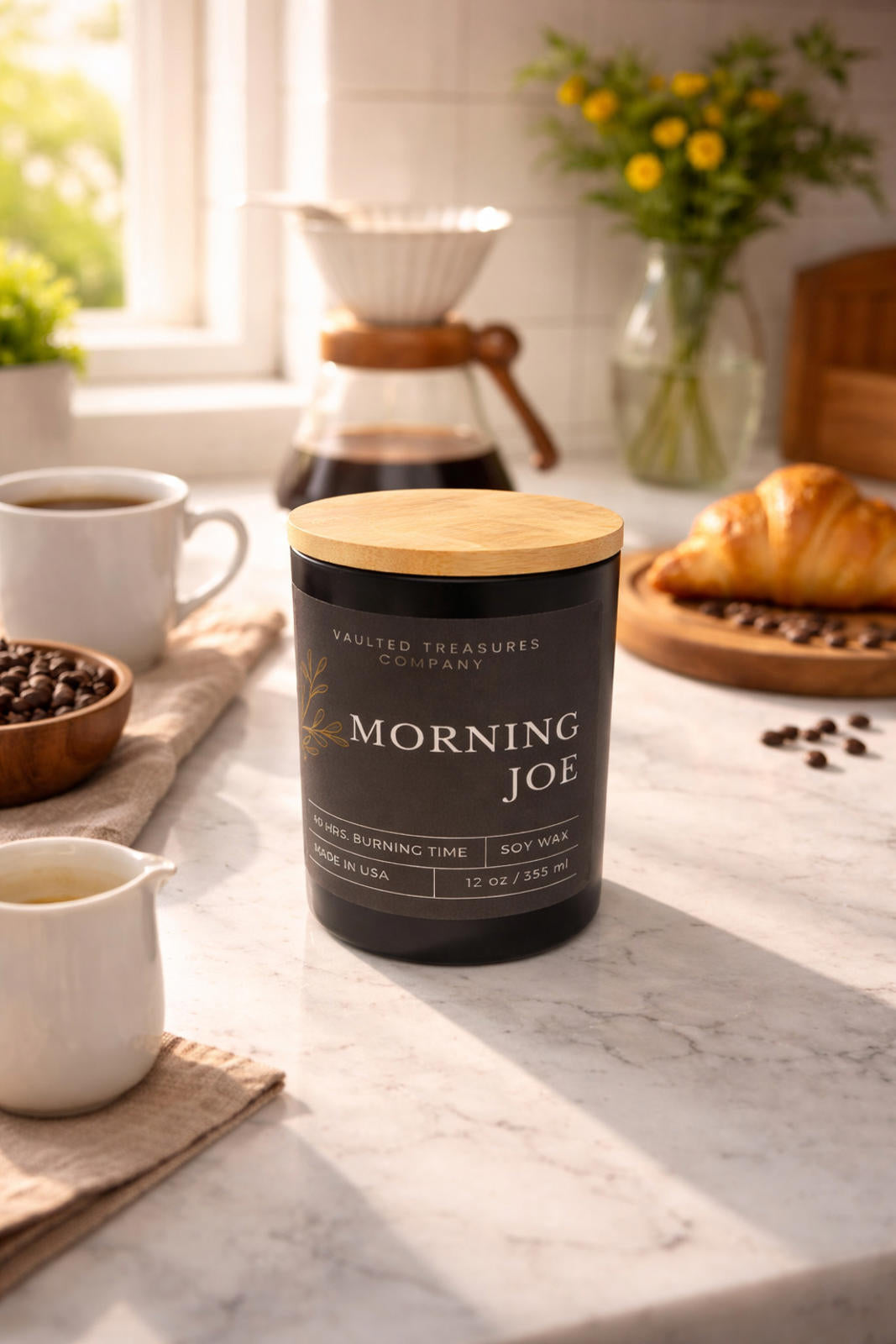 Morning Joe Handmade Premium Soy Candle 12oz