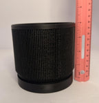 3D Printed Modern Planter - 4 Inch - Indoor - Black with removable bottom