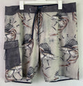 Salt Life SLX-QD Vapor Strength Swim Shorts Trunks Size 38 Marlin Flag Adult