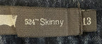 Levi's 524 Skinny Jeans Womens Size 13 Dark Wash Stretch Whiskered