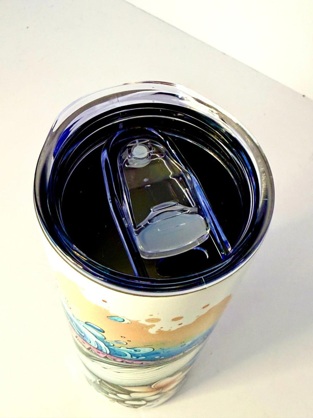 20 oz Whale Stainless Steel Tumbler with Lid, Straw