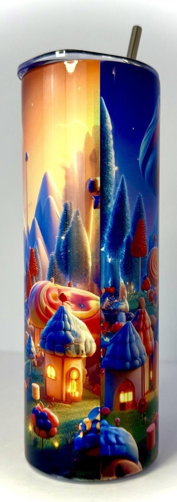 20 oz Pikachu Stainless Steel Tumbler with Lid, Straw ~ Pokemon