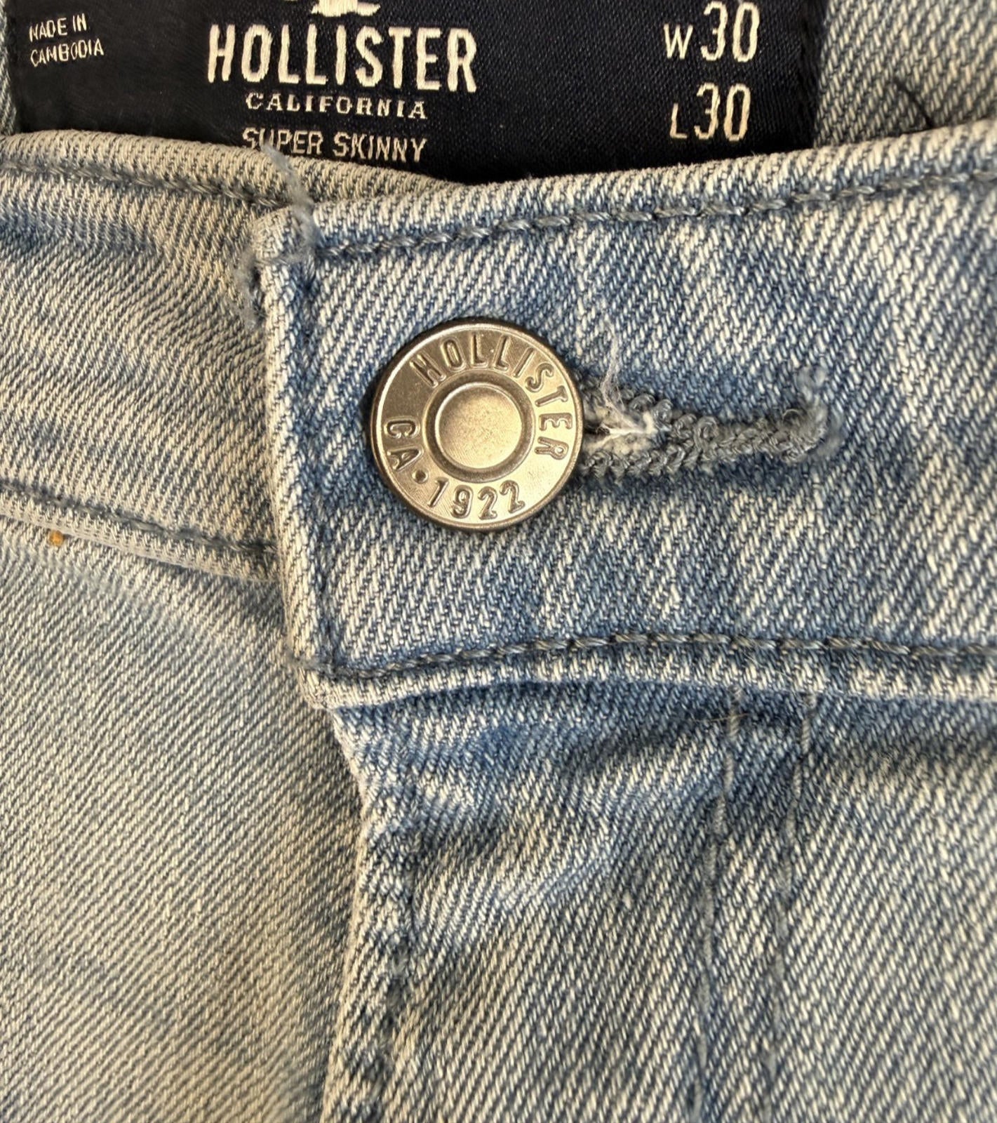 Hollister Super Skinny Advanced Stretch Jeans Size 30x30