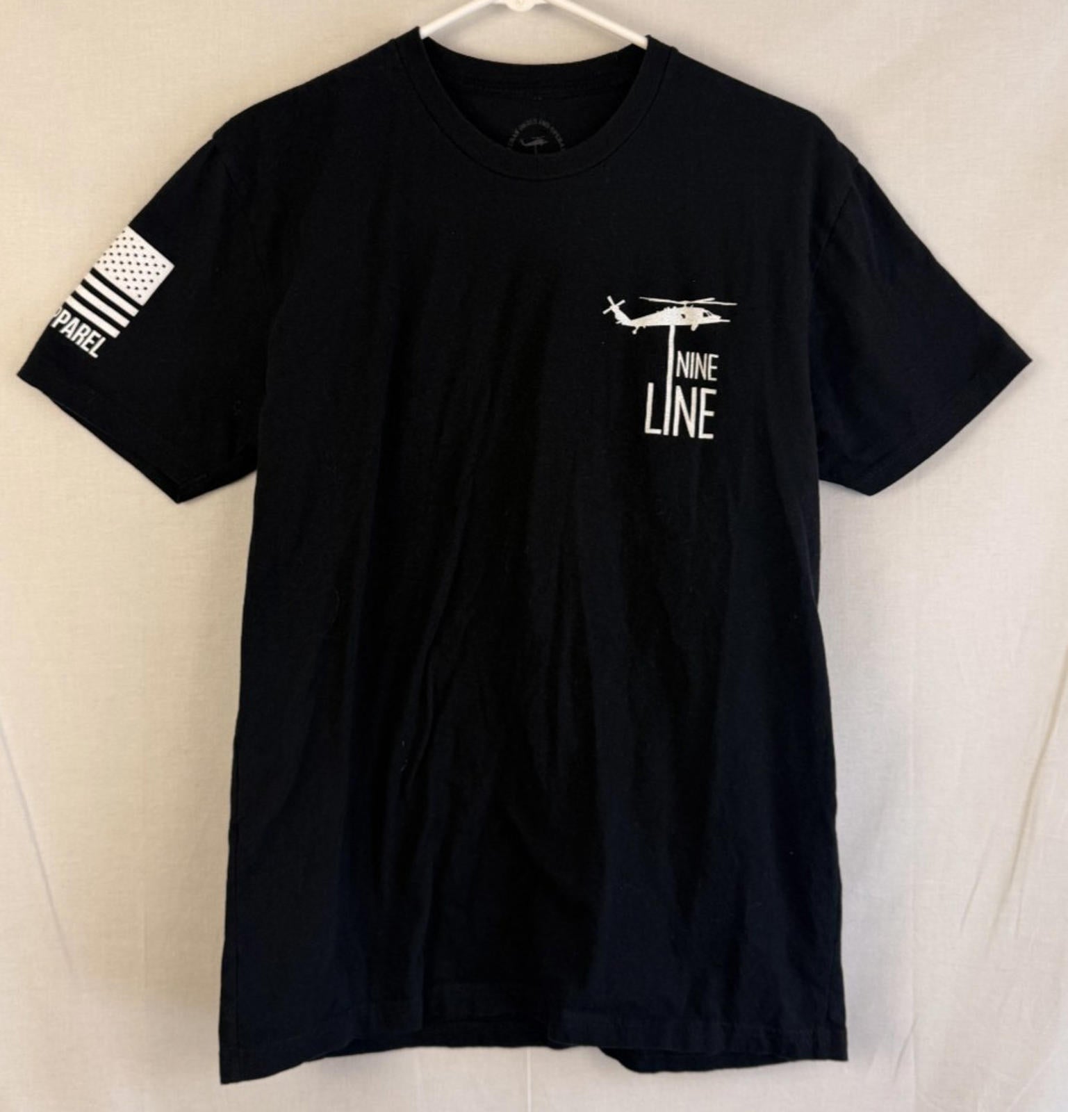 Nine Line Apparel Shirt Mens Medium Black Stomp my Flag FAFO Veteran Owned