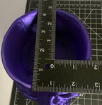 3D Printed Skull-Shaped Bowl - PLA - Purple