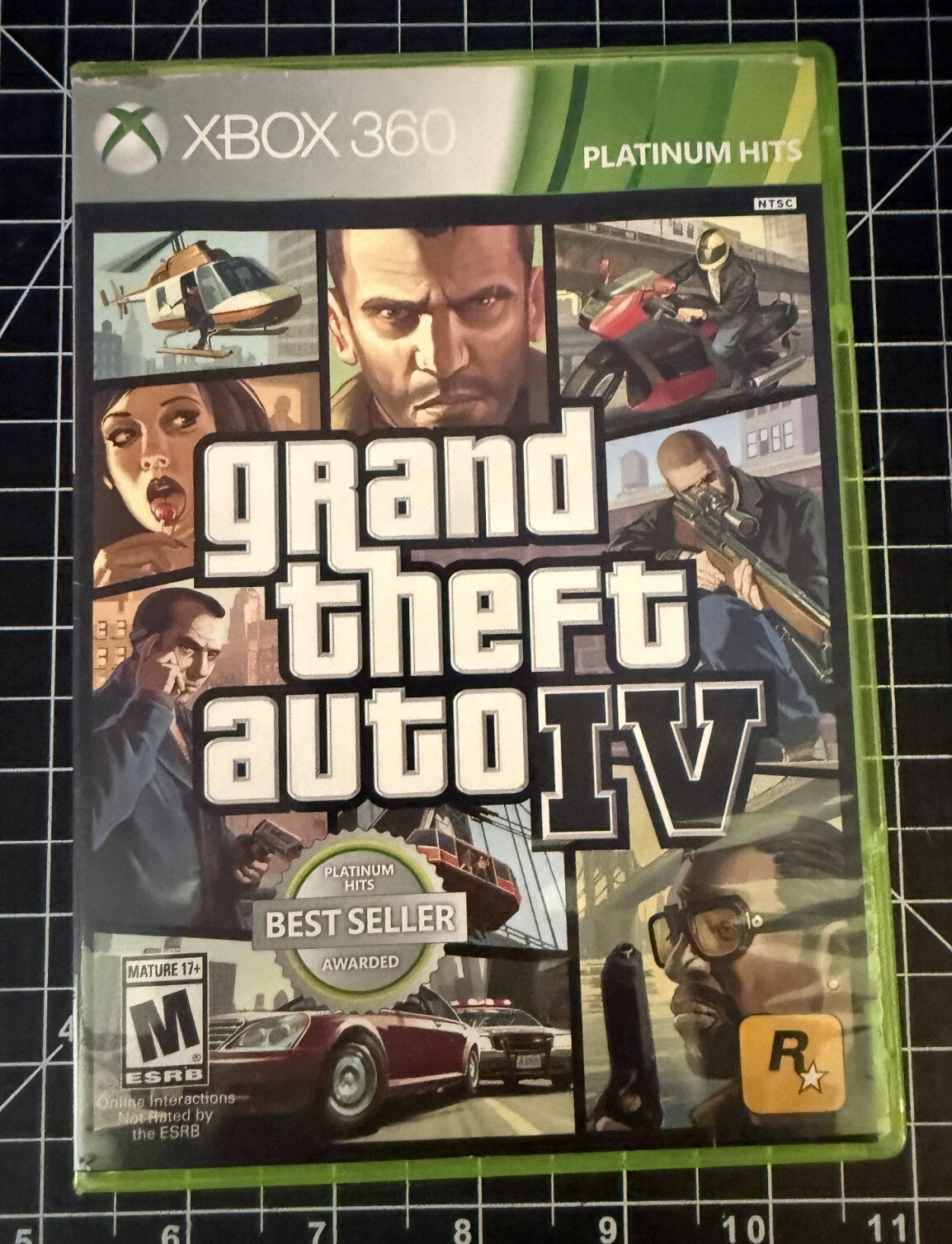 Grand Theft Auto IV GTA 4 for Xbox 360 with Manual (Guidebook) Platinum Hits