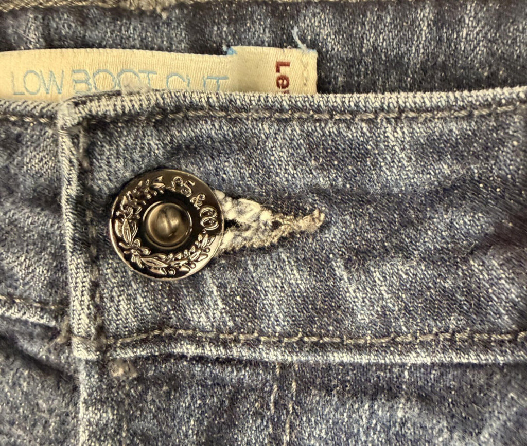 Levis 545 Women’s Size 8 Low Boot Cut Blue Jeans Low-Rise 5-Pockets
