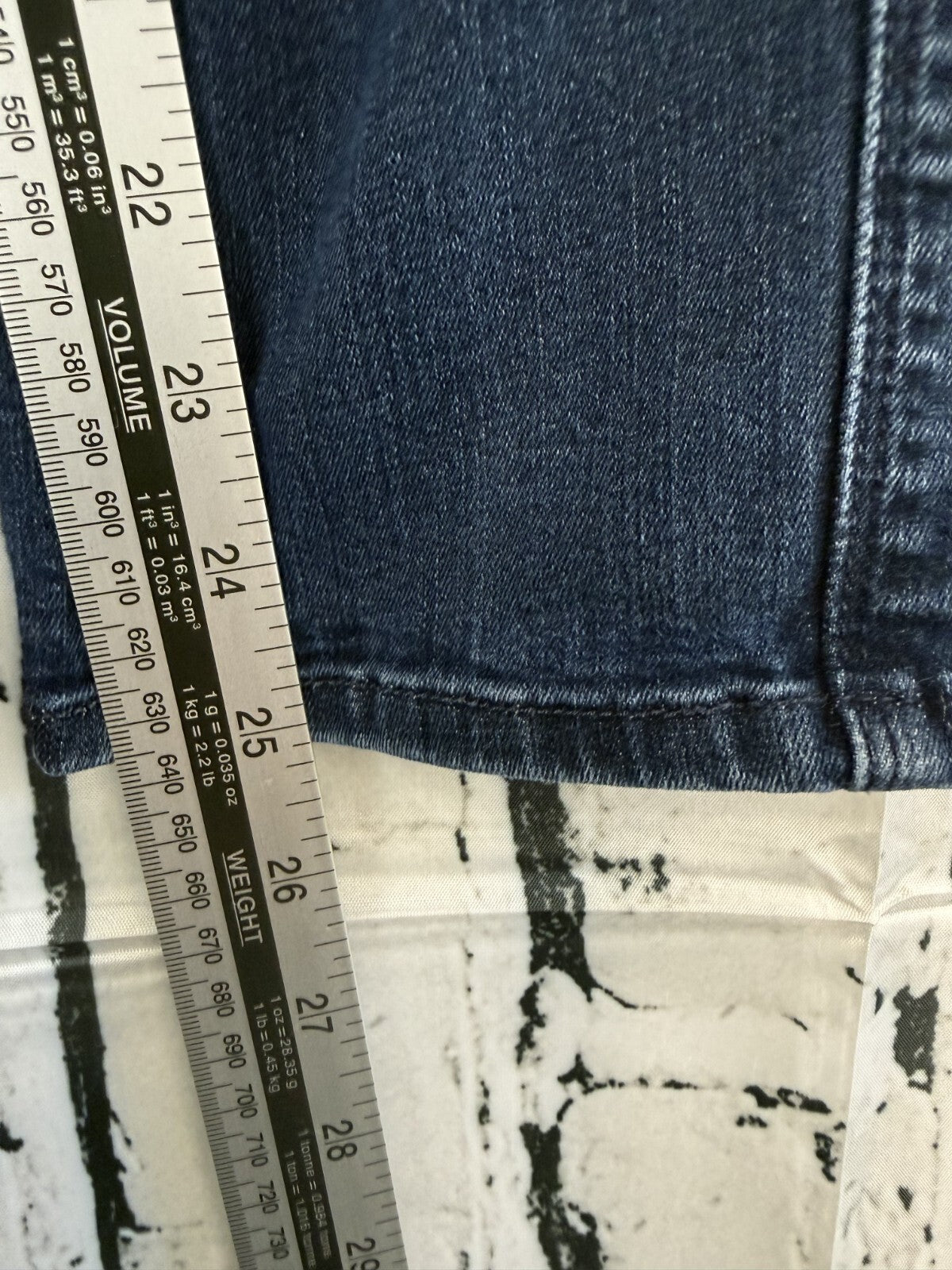 7 For All Mankind Jeans Womens Sz 26 Low Rise Slim Straight Blue Stretch
