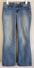 Lei Jeans Womens 7 Short Juniors Blue Ashley Low Rise BootCut Regular Fit Pants