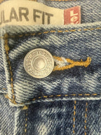 Levis Vintage Mens 505 Regular Fit Jeans 36x30 Straight Leg Light Wash Denim