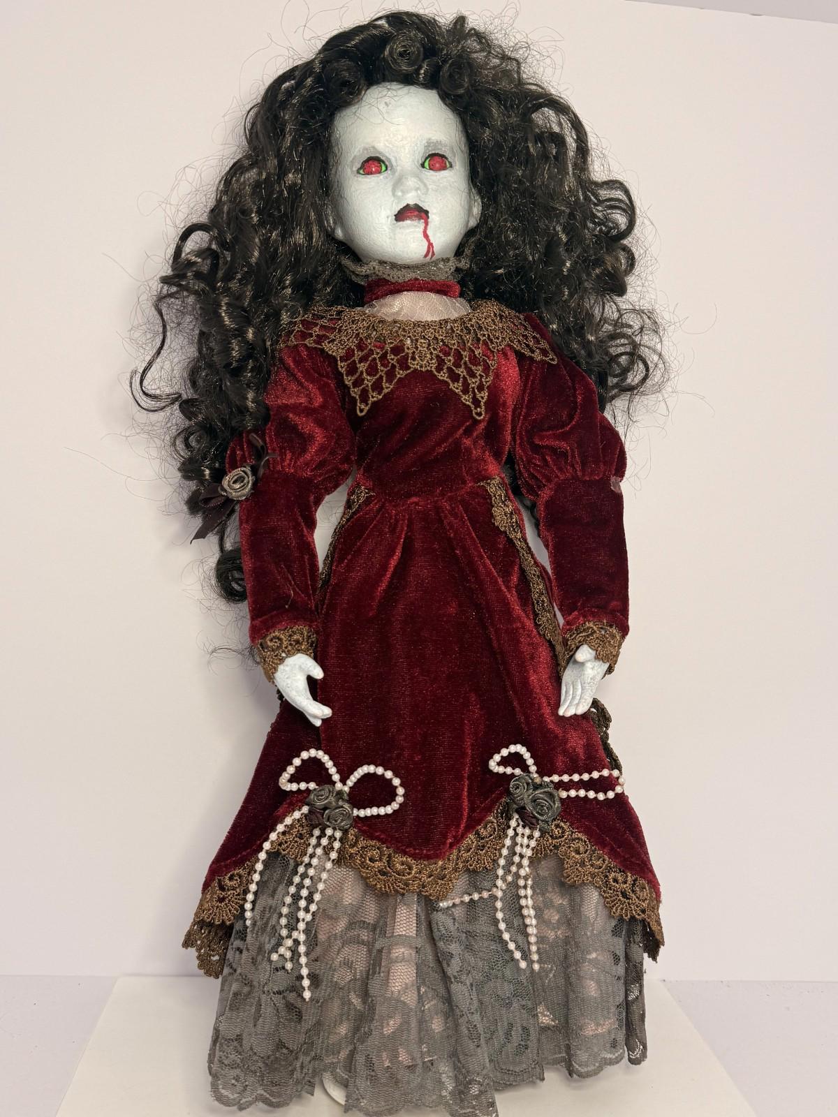 Countess Seraphina - OOAK Scary Creepy Doll 18" Hand Painted Horror Haunting Art