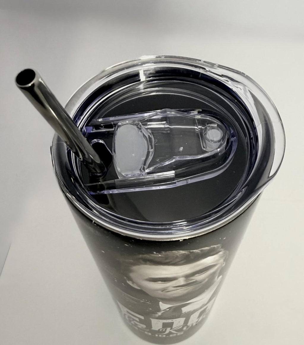 20 oz Charlie Kirk Stainless Steel Tumbler with Lid, Straw