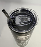 20 oz Charlie Kirk Stainless Steel Tumbler with Lid, Straw