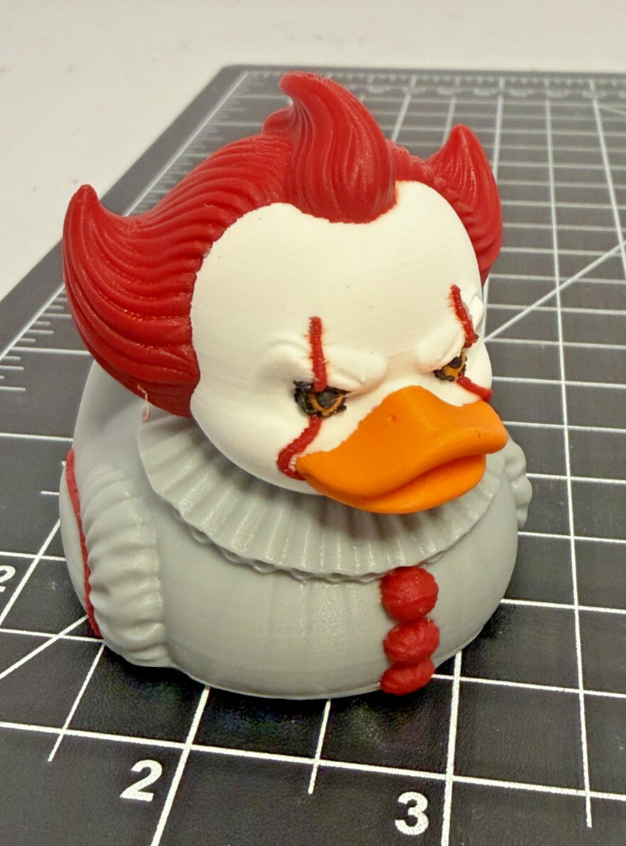 3d Printed Pennywise Duck - 2 1/5 Inch Tall