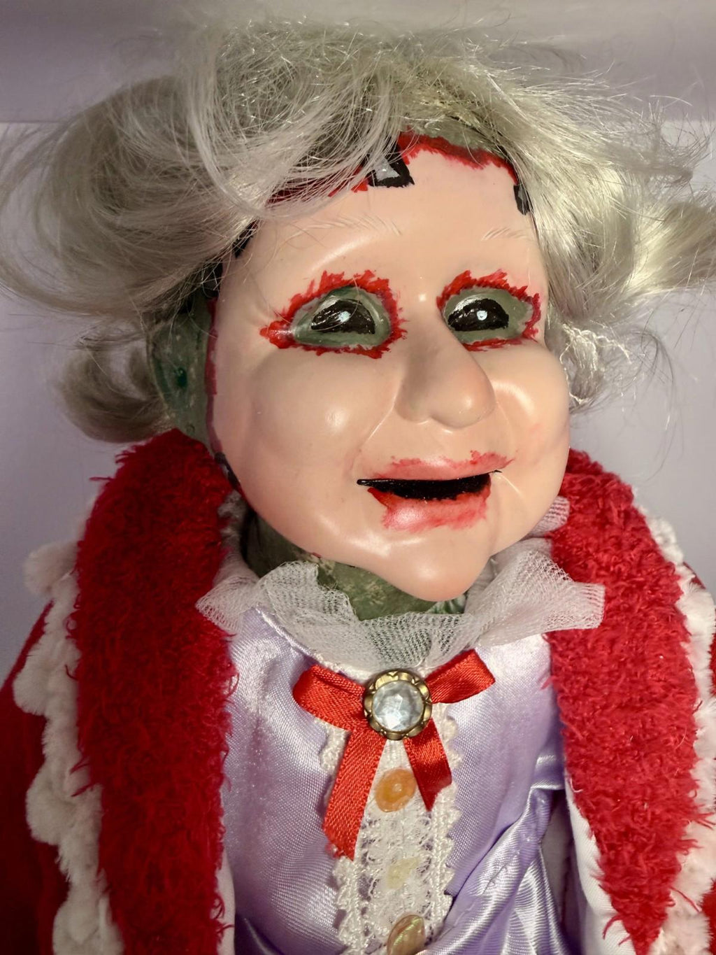 Leatherface's "Mother" - OOAK Scary Creepy Doll 18" Hand Painted Horror Art