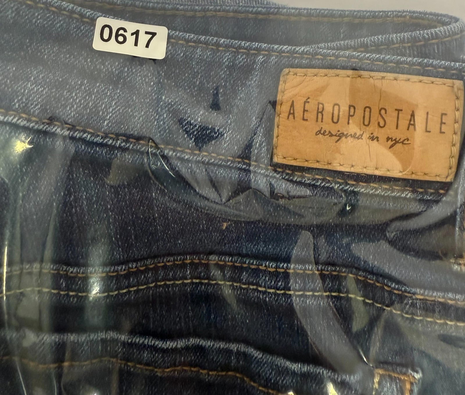 Aeropostale Womens Bermuda Shorts Sz 10 Distressed Denim