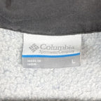 Columbia Sweatshirt Mens Large Blue Quarter Zip Fleece Mock Neck AM6771 Logo