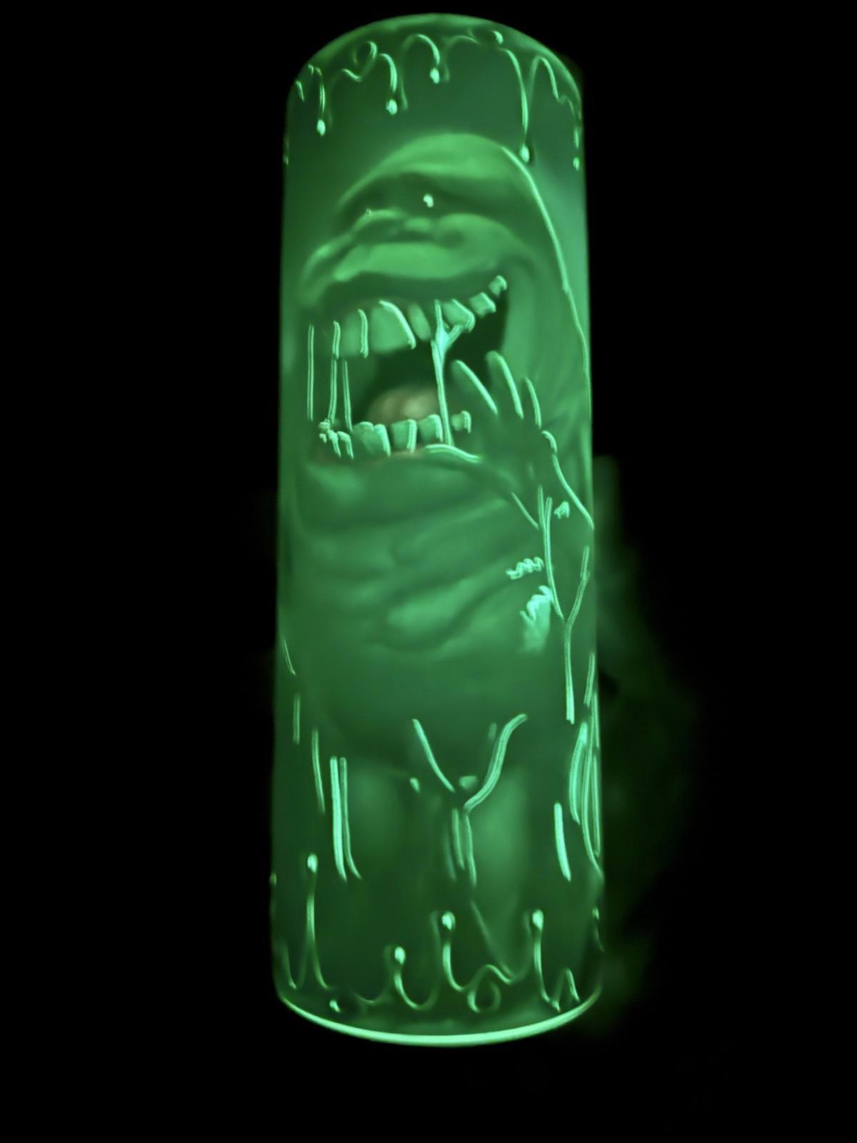 20 oz Slimmer Glow in the Dark Stainless Steel Tumbler with Lid, Straw
