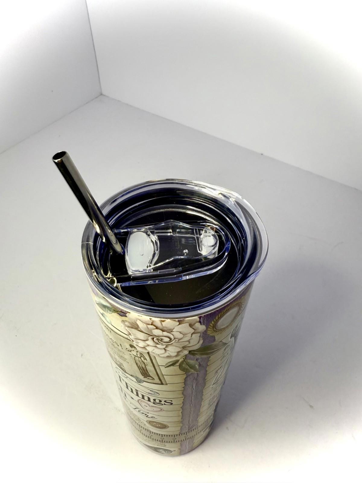 20 oz Crafting Stainless Steel Tumbler with Lid, Straw