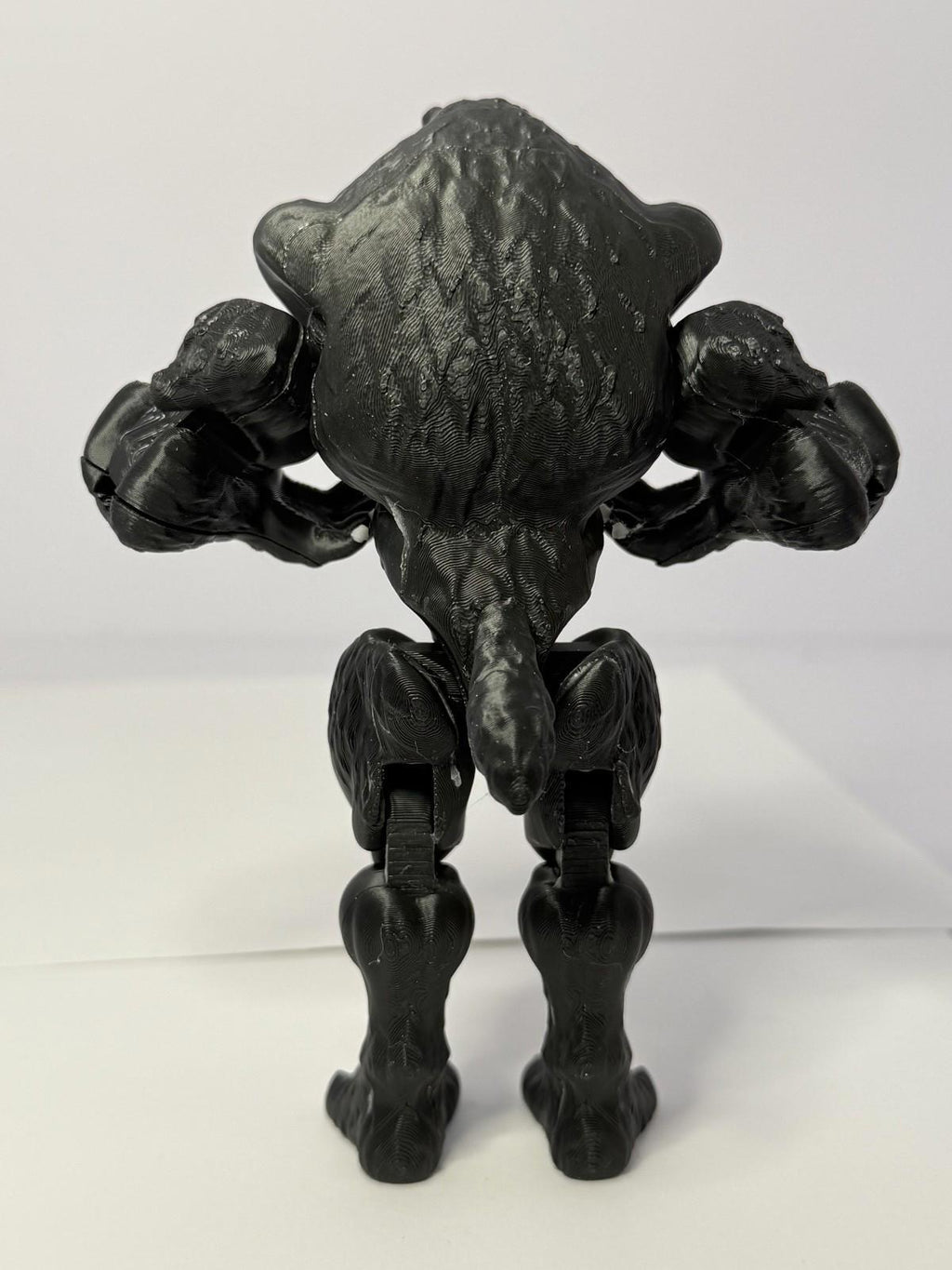 3D Printed Werewolf ~ PLA ~ Black ~ Movable Arms and Legs ~ 6 Inch