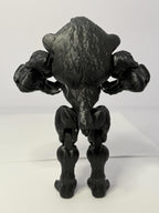 3D Printed Werewolf ~ PLA ~ Black ~ Movable Arms and Legs ~ 6 Inch