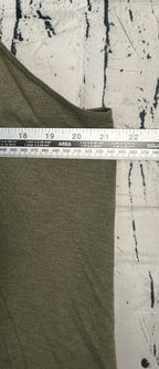 Womens Beautifully Broken Graphic Tank Top Size XL Olive Green High Neck