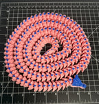 3D Printed LONG Dragon/Snake - PLA - Pink and Blue - 5 Feet 4 Inches